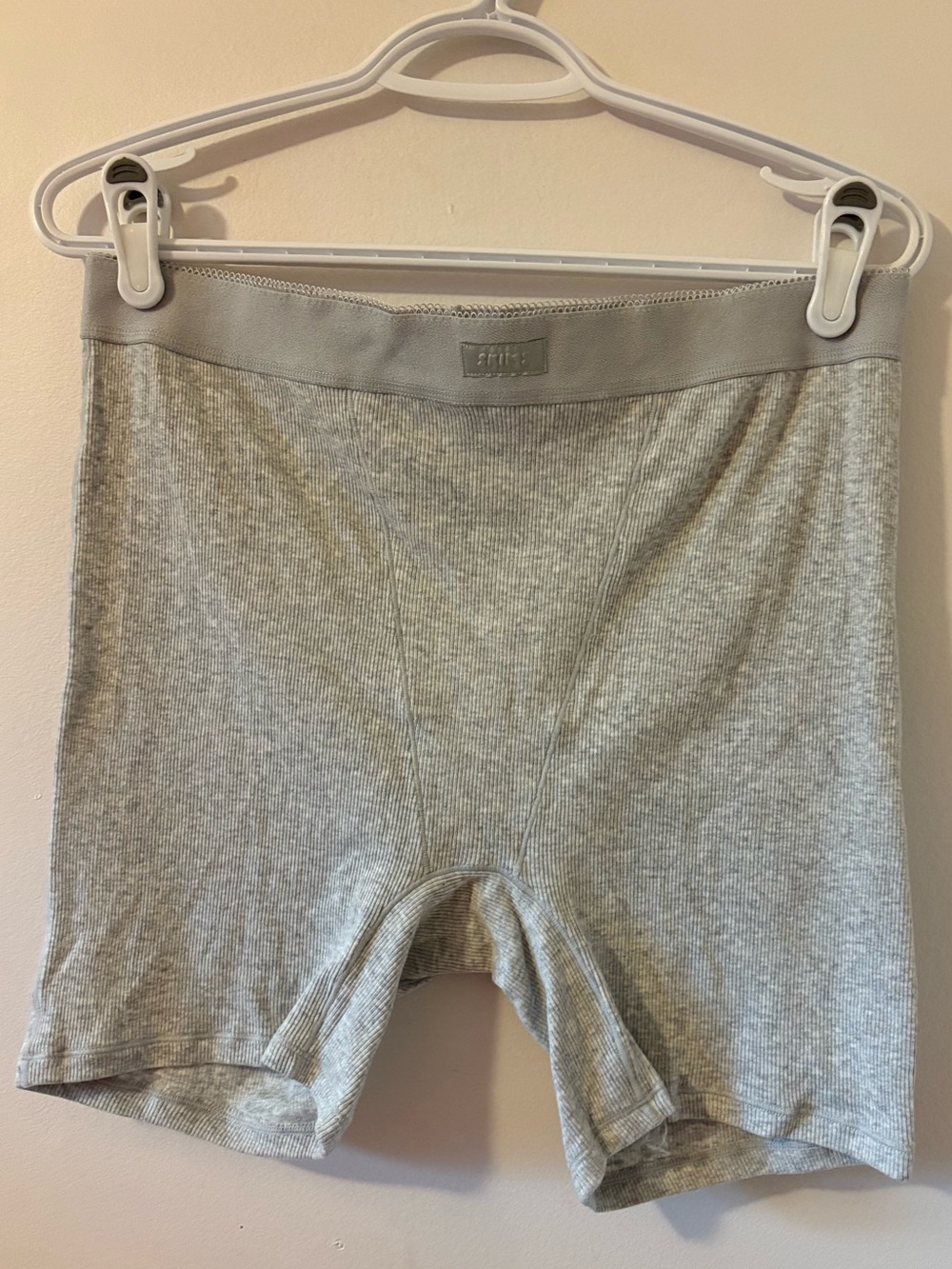SKIMS ribbed boxer shorts XL
